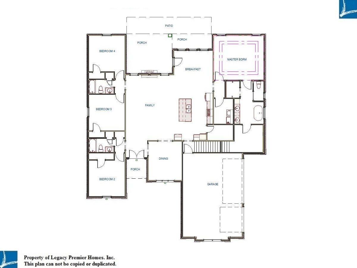 Floor Plan for Huntington B