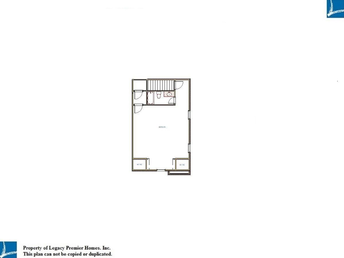 Second Story Floor Plan for Montclair B