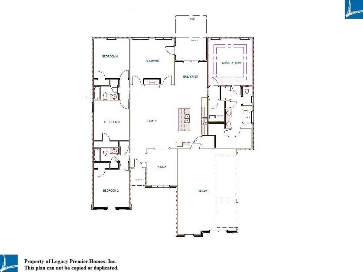Floor Plan for Monticello B