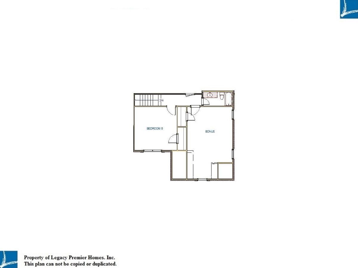 Second Story Floor Plan for Thorton C