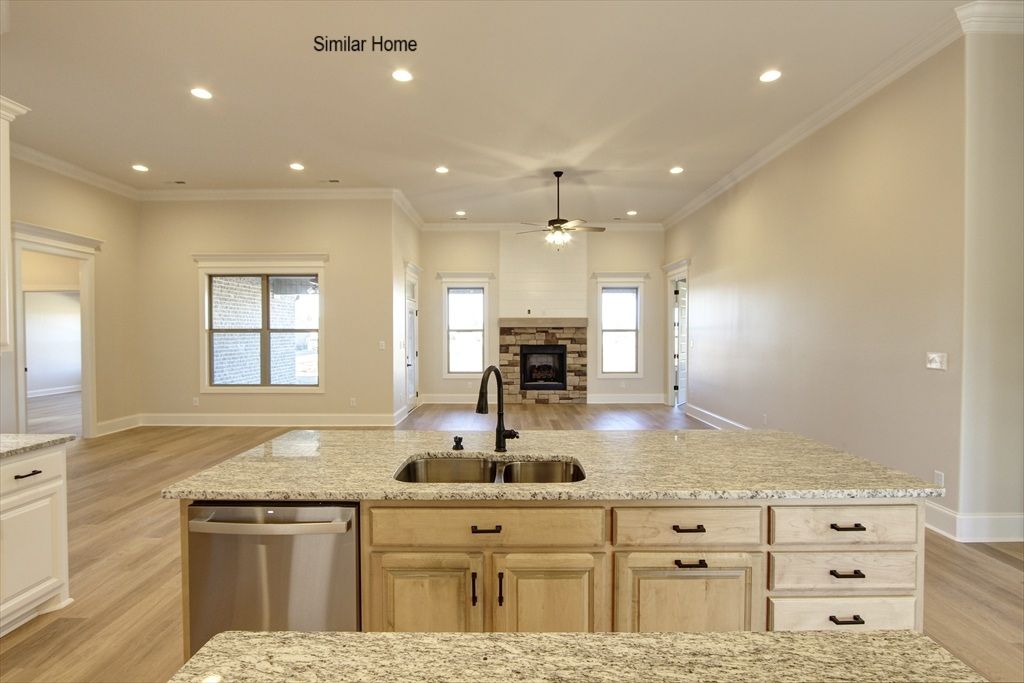Kitchen View of Family Room