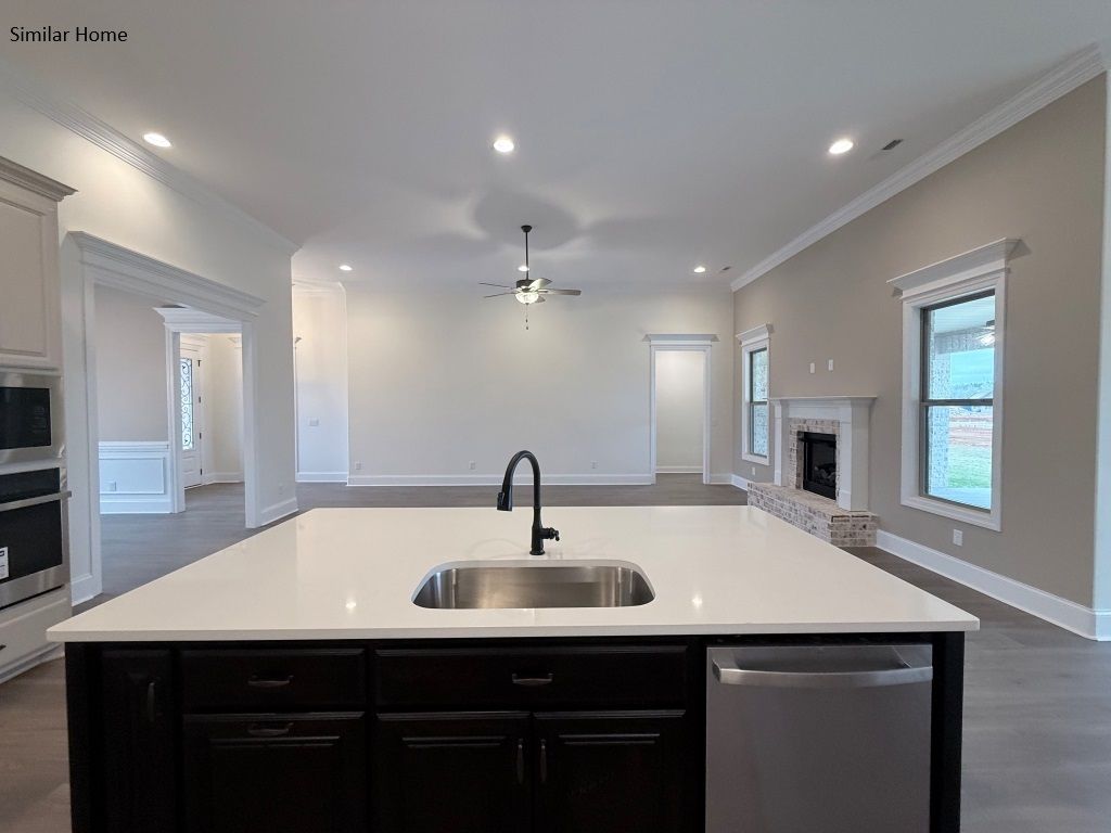 Kitchen View of Family