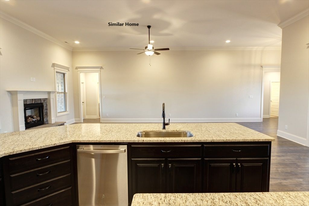 Kitchen View of Family Room