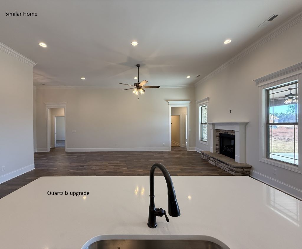 Kitchen View of Family