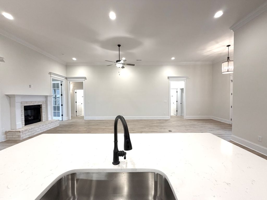 Kitchen View of Family