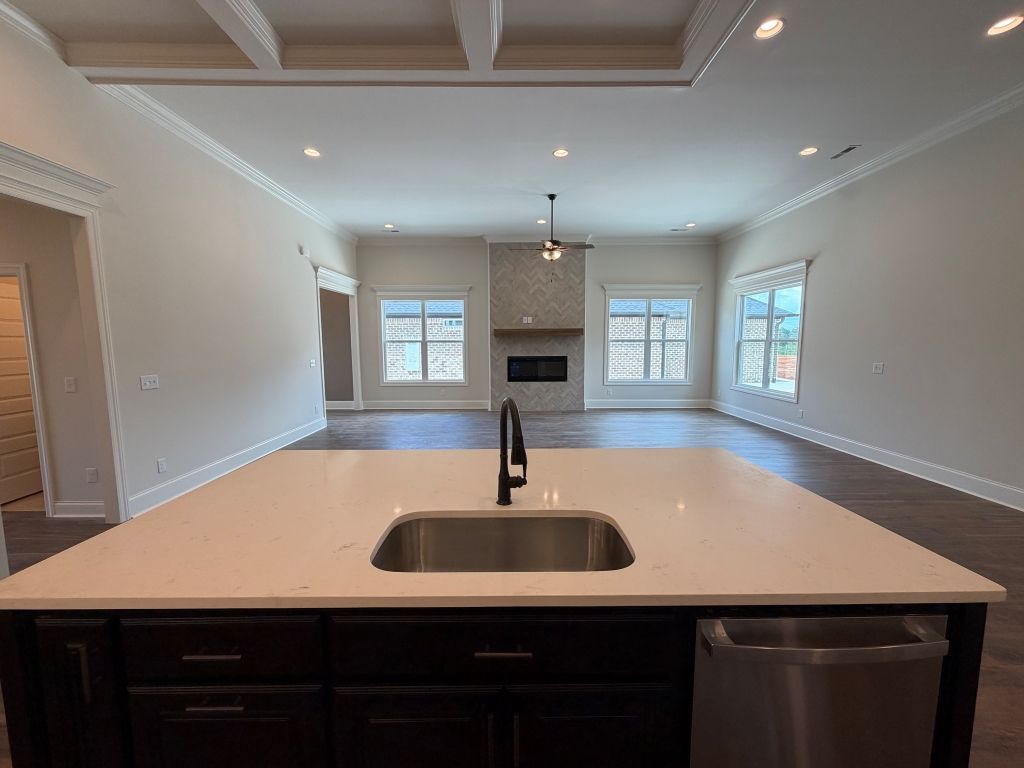 Kitchen View of Family