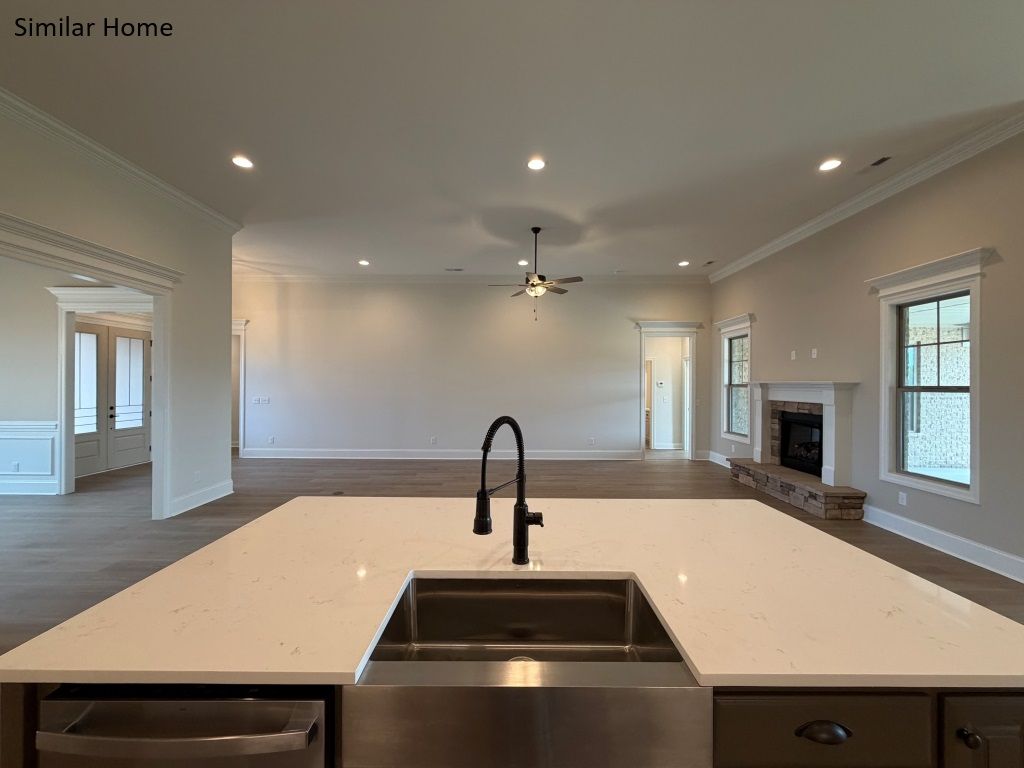 Kitchen View of Family