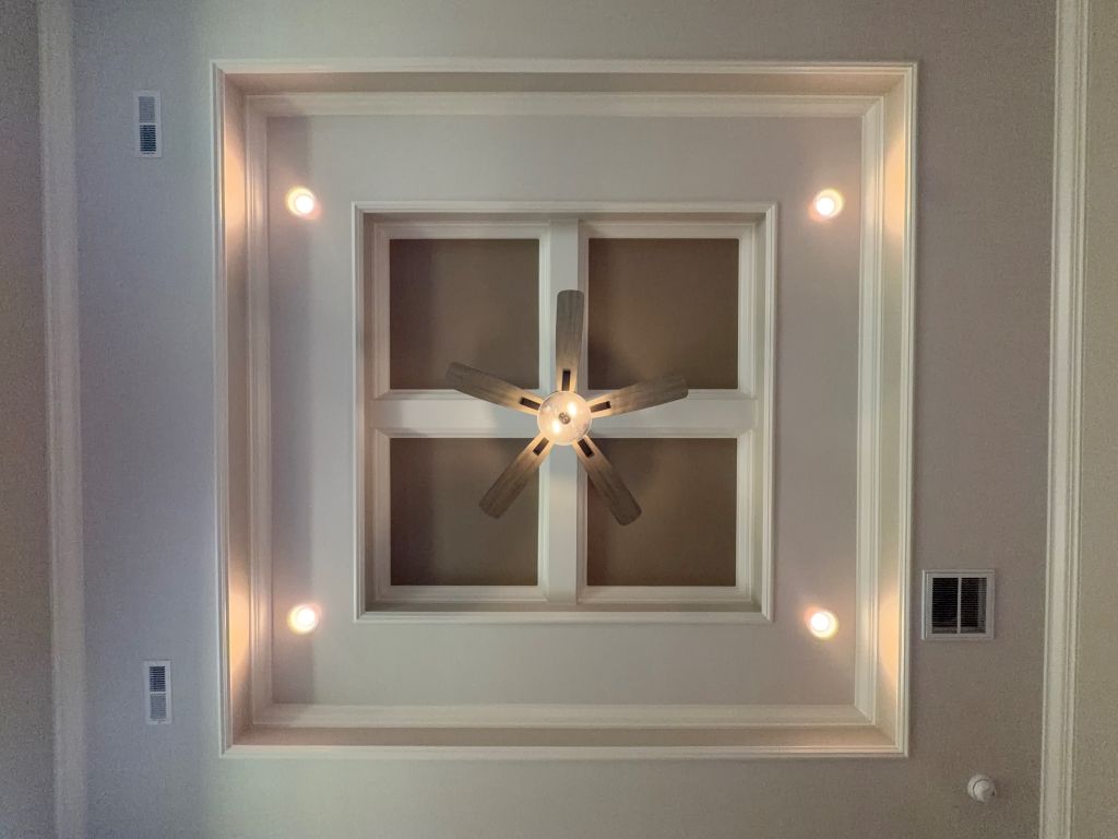 Double Tray Coffered Ceiling
