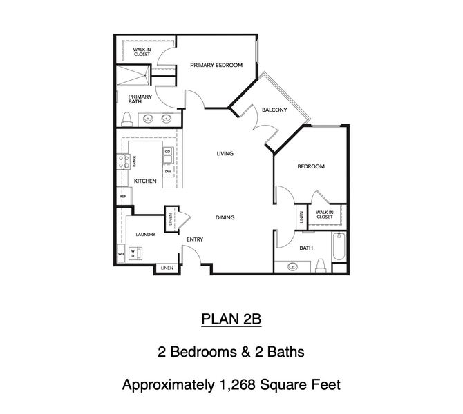 Plan 2B floor plan