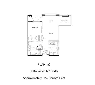 Plan 1C Floor Plan - Legend SantaClara LLC