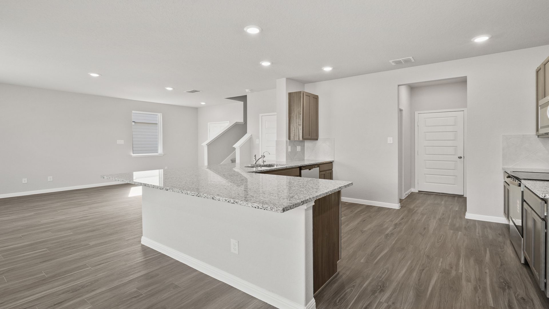 Family Room and Kitchen