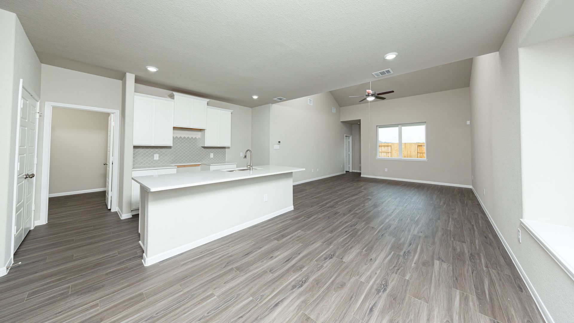 Dining Area to Kitchen and Family Room