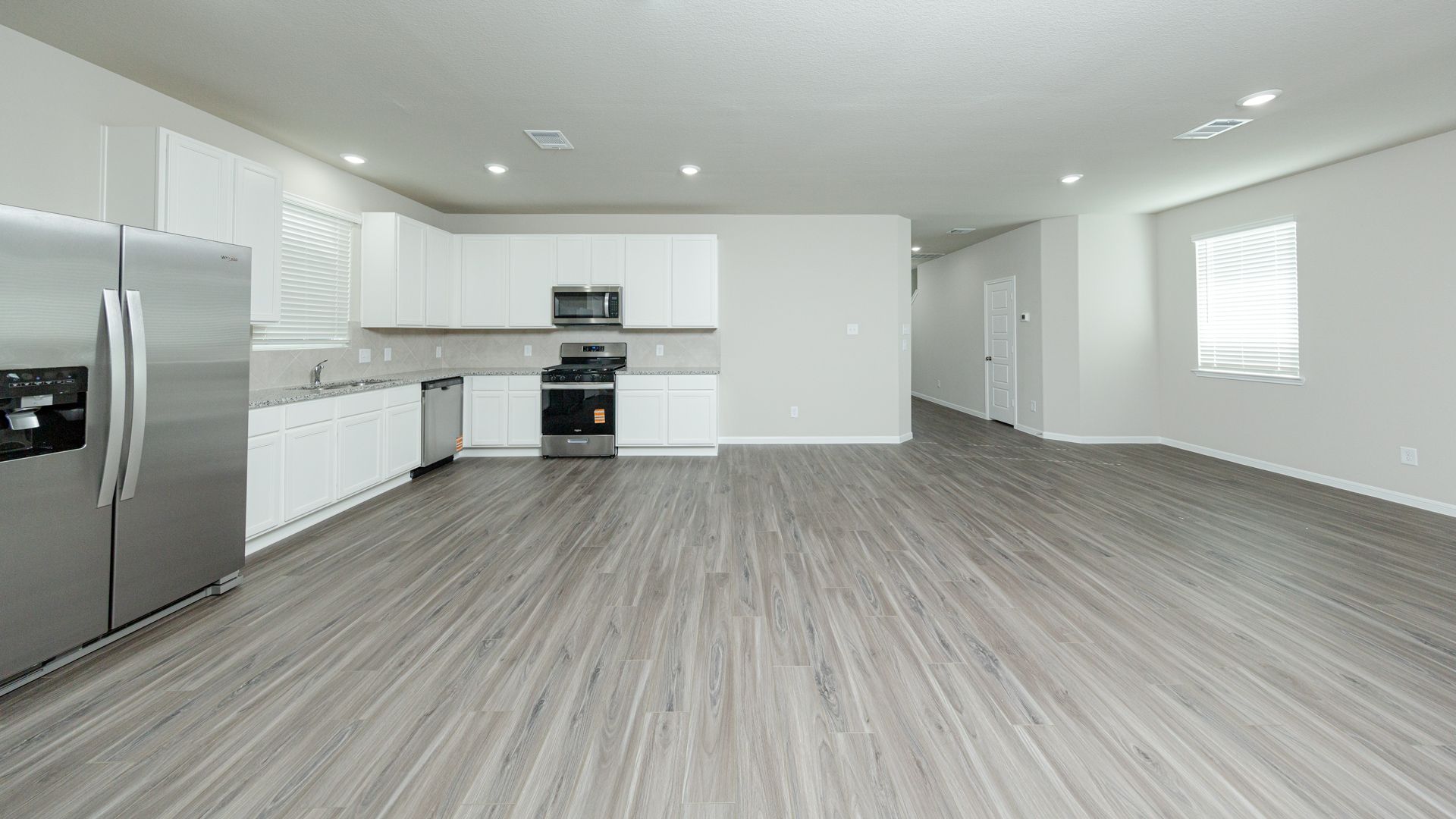 Family Room, Kitchen, and Dining Area