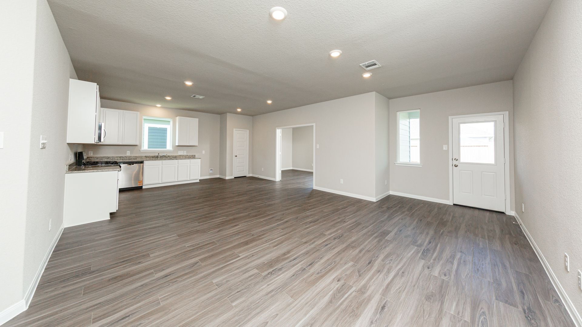 Family Room, Dining Area, Kitchen, and Flex Room