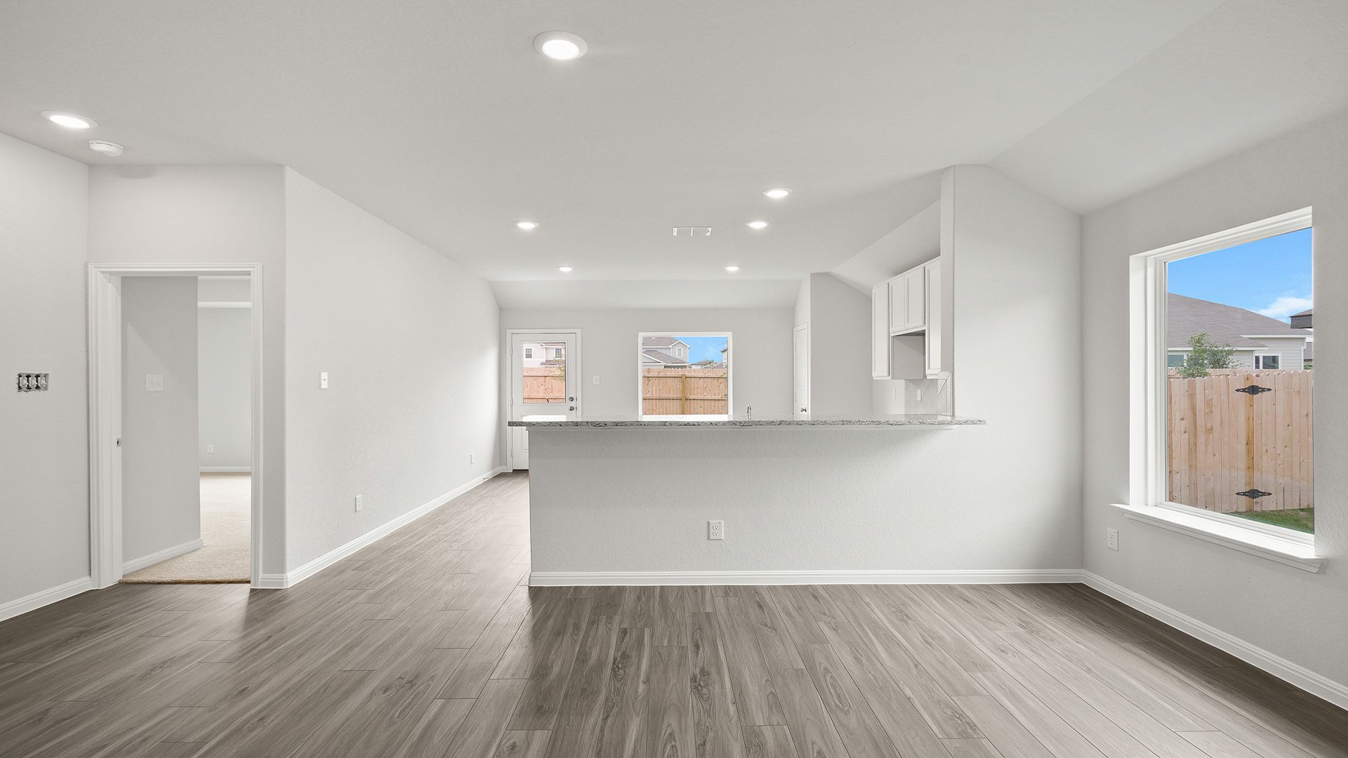 Family room to kitchen