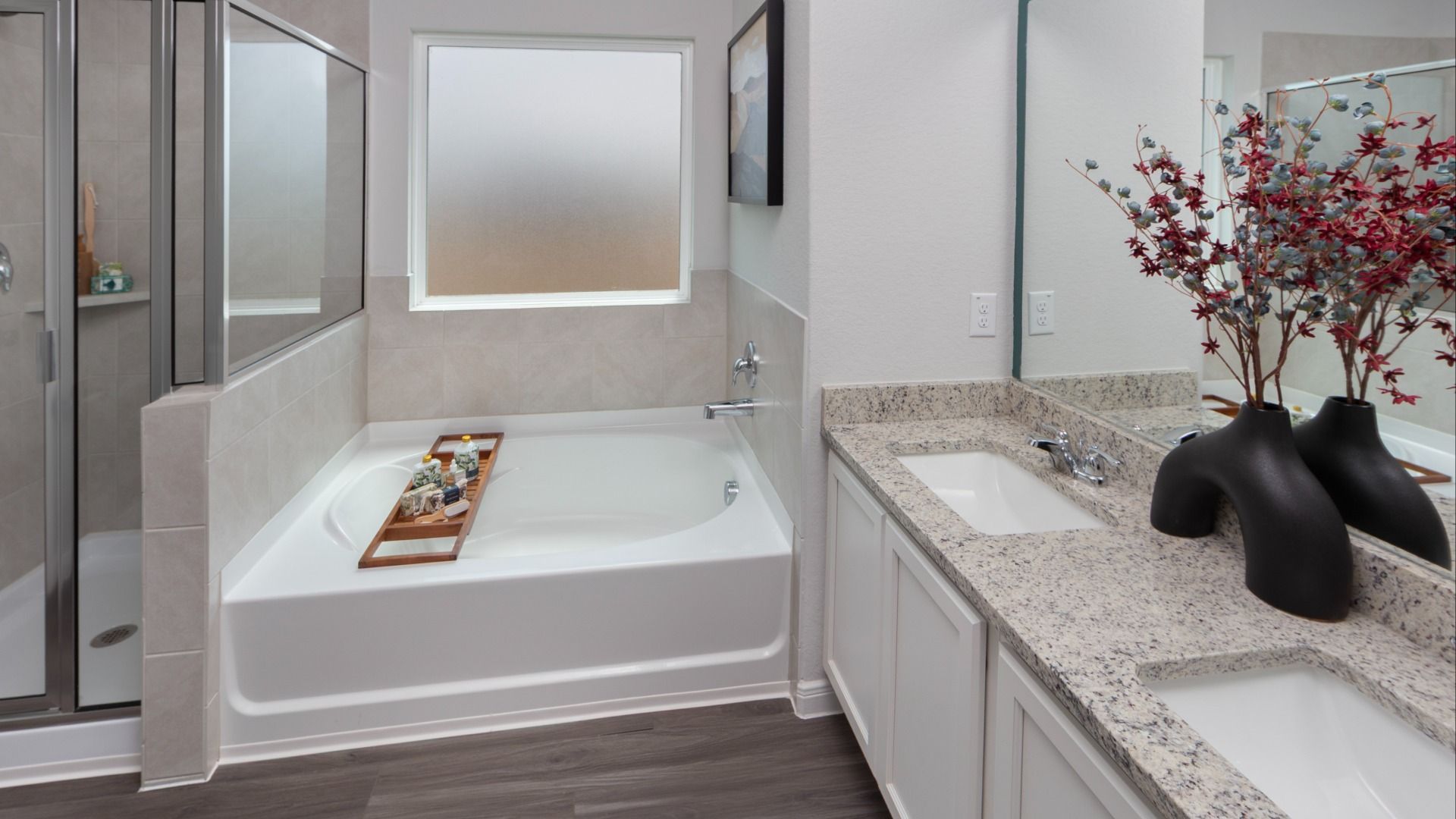 Katzer Ranch Model Home Primary Bathroom