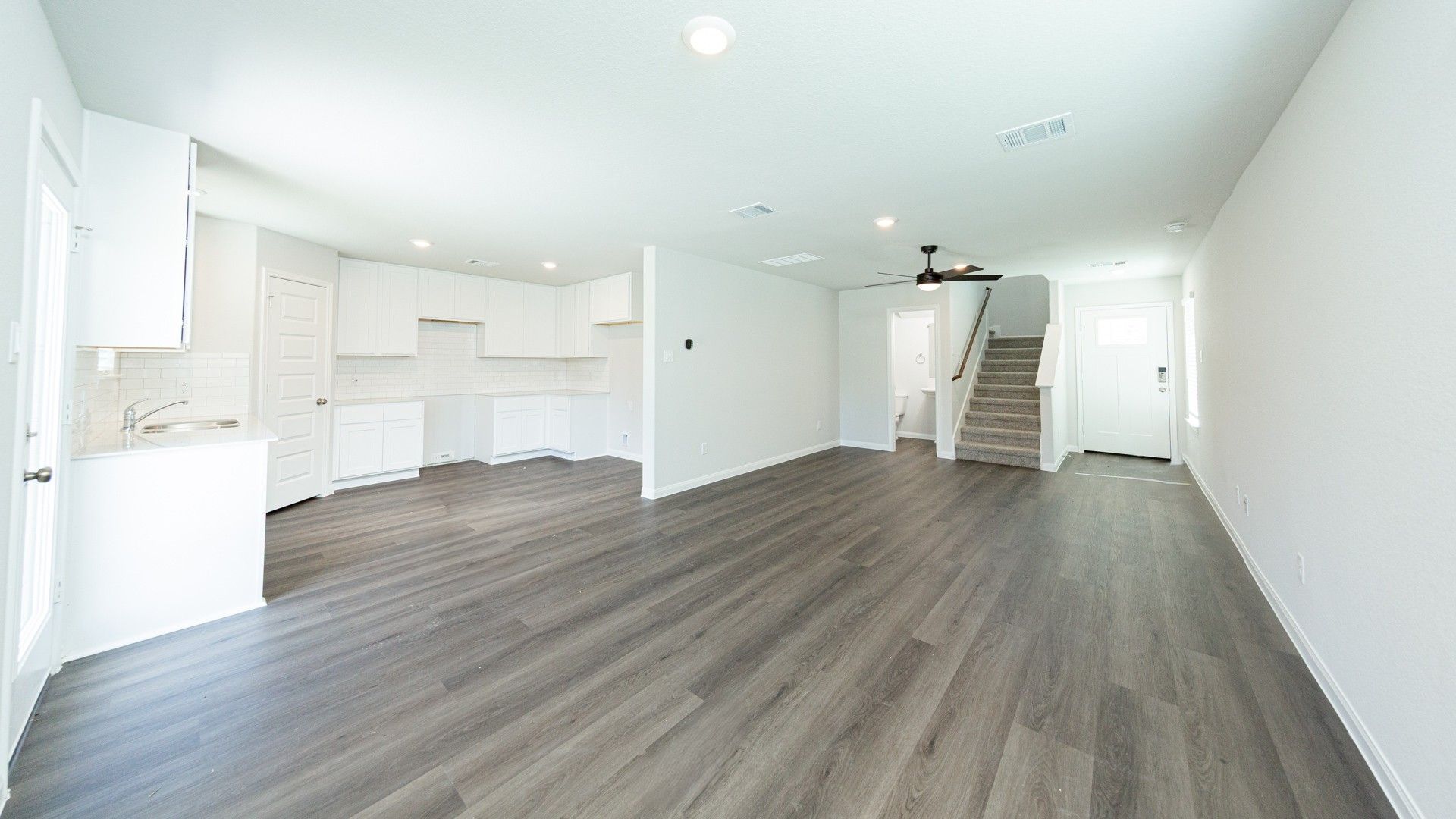 Dining Area to Kitchen and Family Room