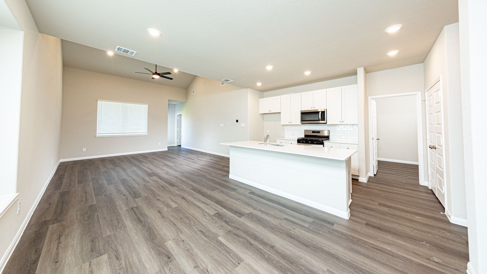Dining Area to Kitchen and Family Room