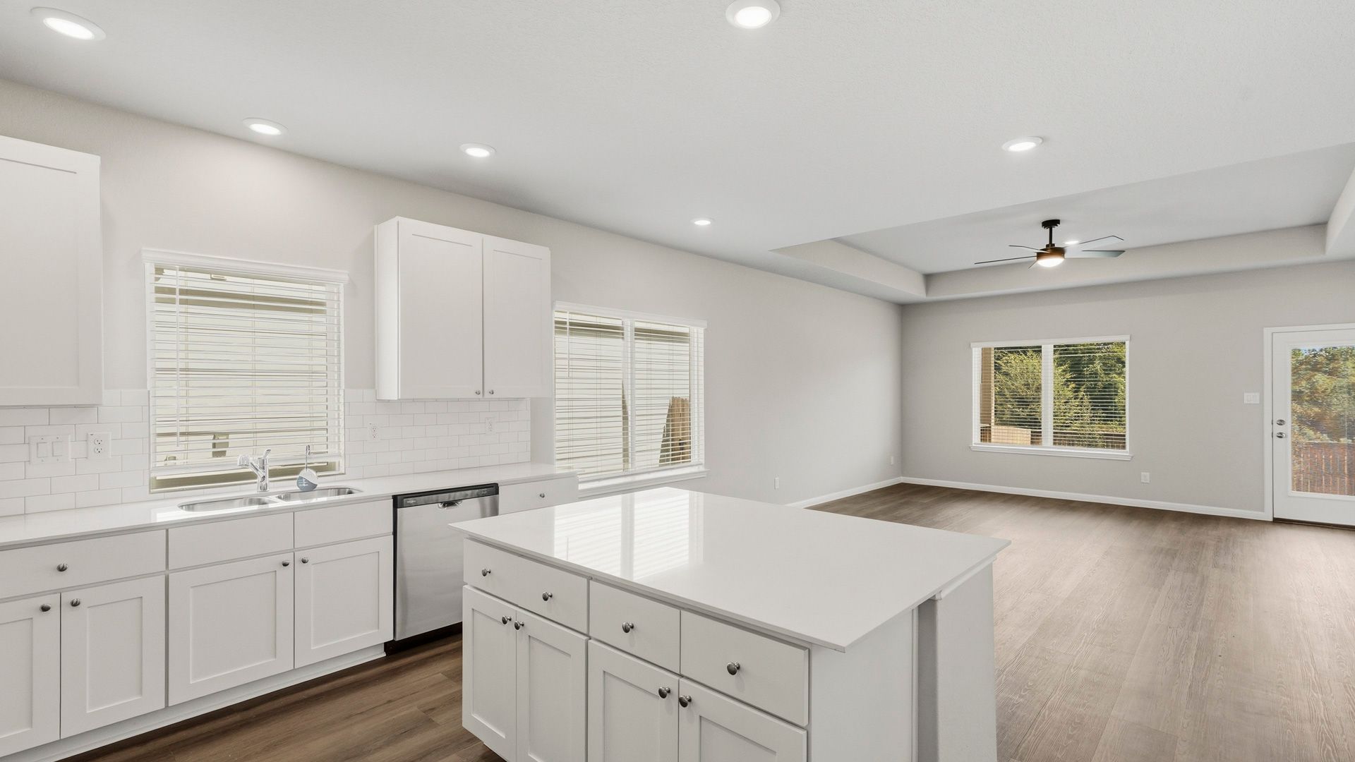 Kitchen to dining area