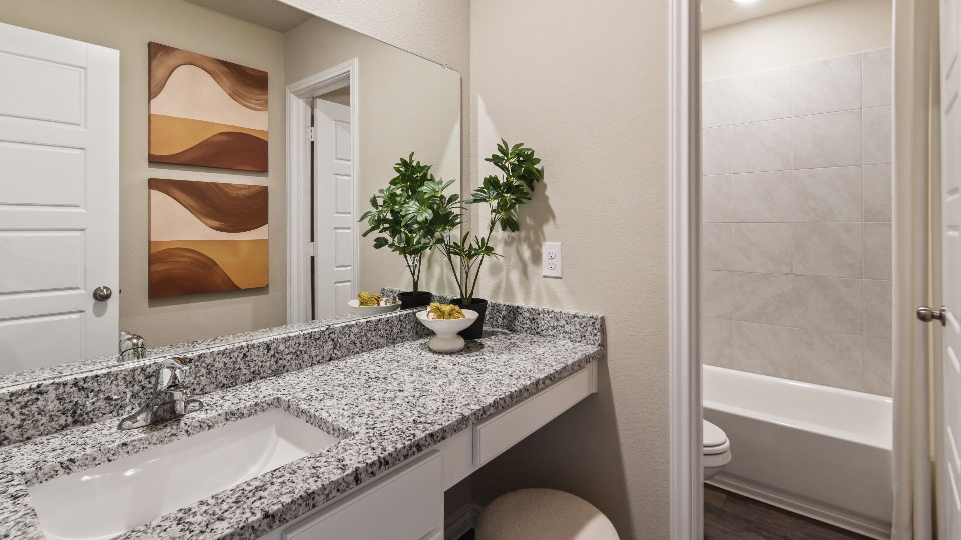 Secondary bathroom