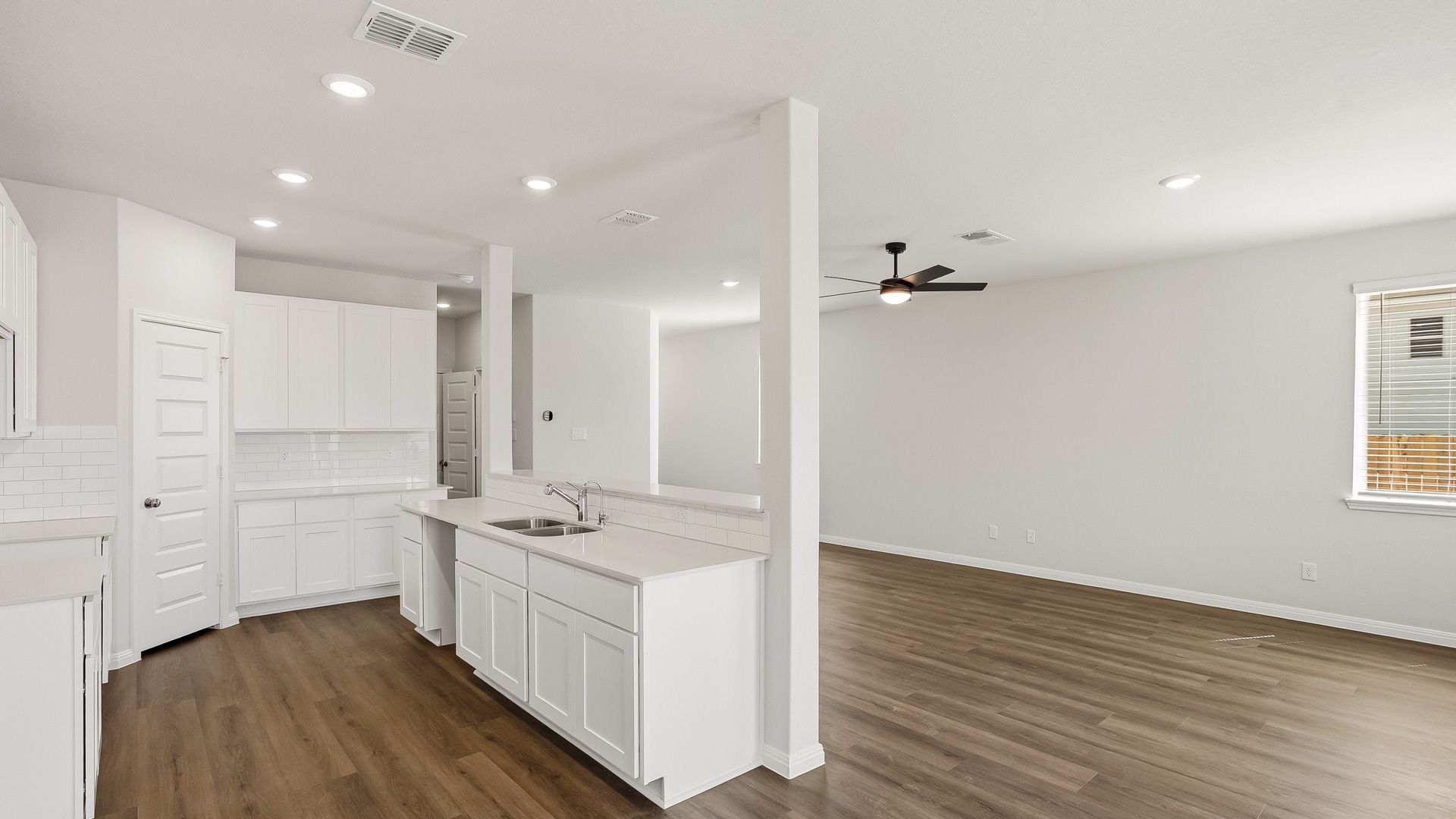 Kitchen to family room
