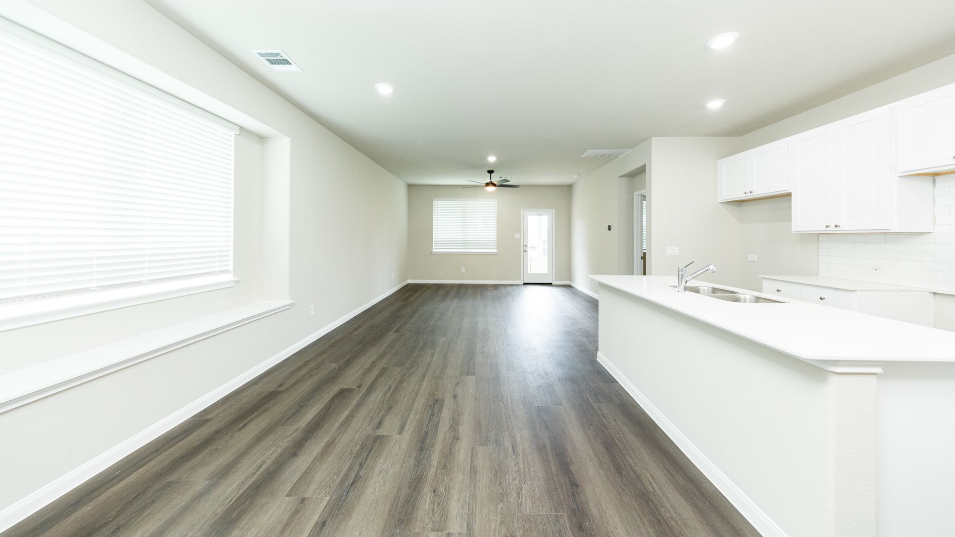 Dining Area to Kitchen and Family Room