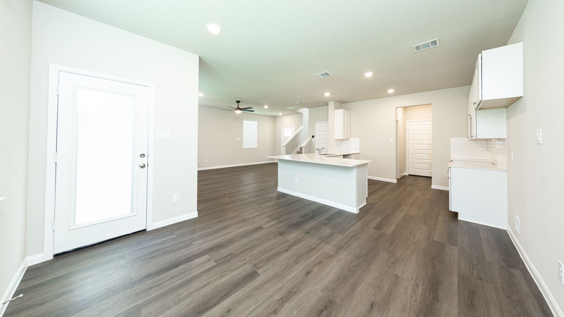 Dining Area to Kitchen and Family Room