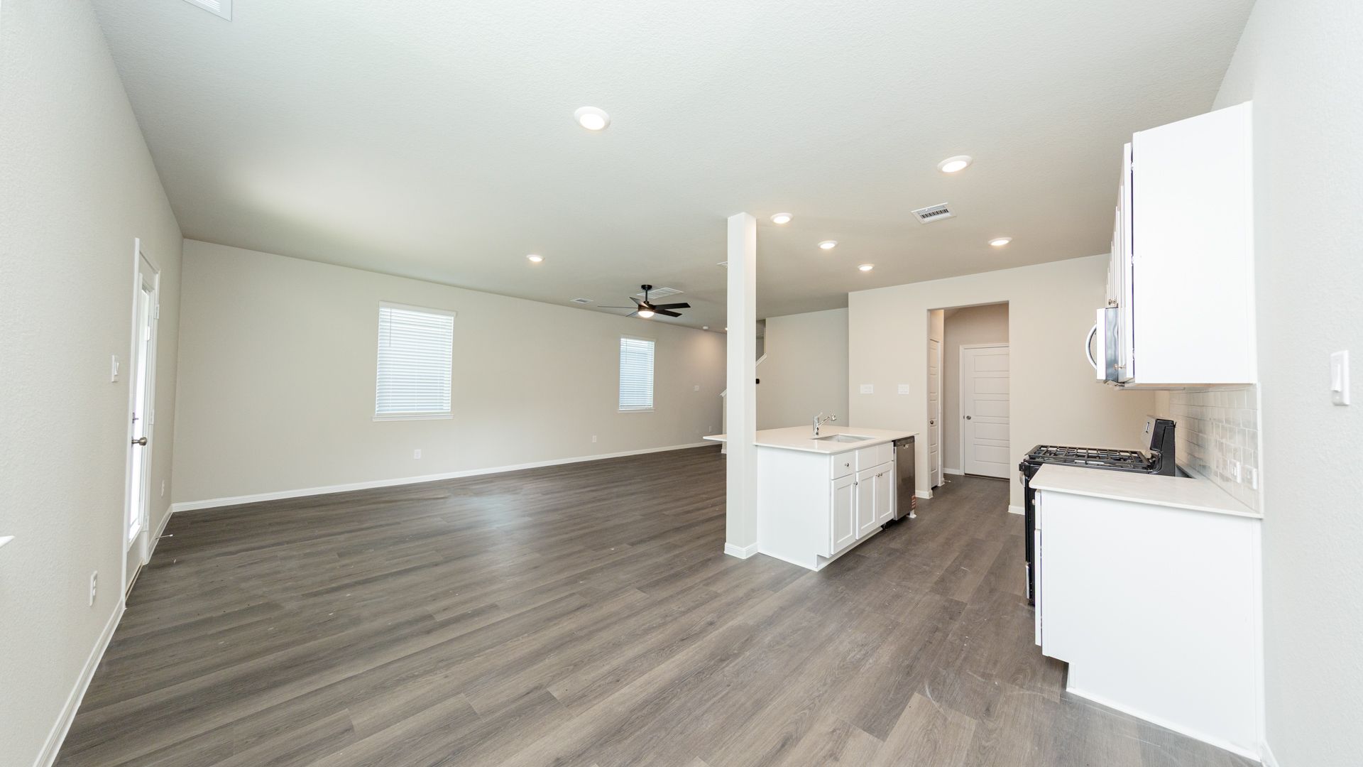 Dining Area to Kitchen and Family Room