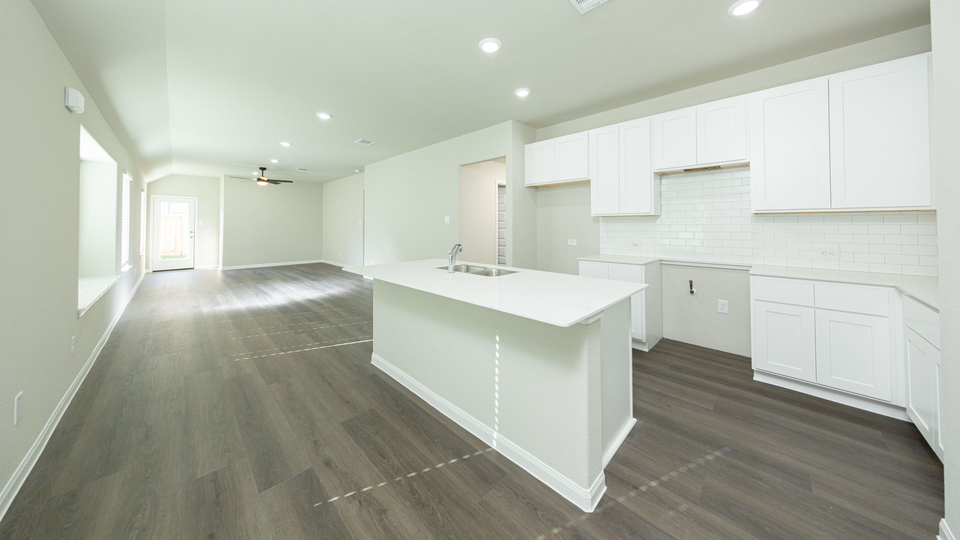 Kitchen to Kitchen and Family Room
