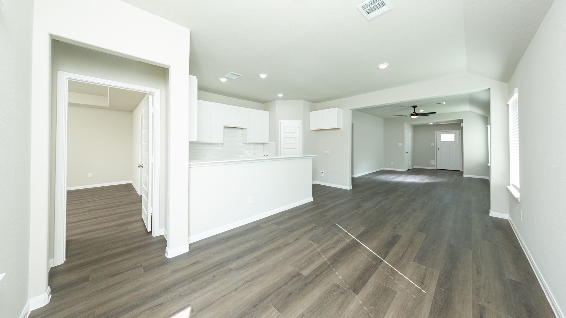 Dining Area to Kitchen and Family Room