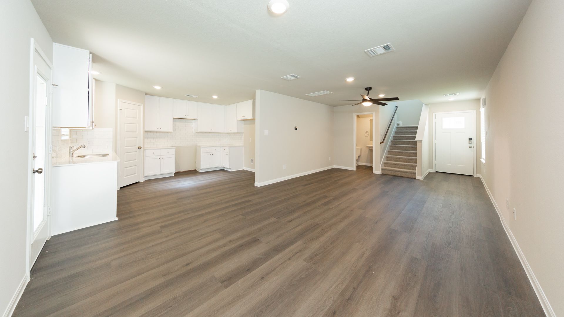 Dining Area to Kitchen and Family Room
