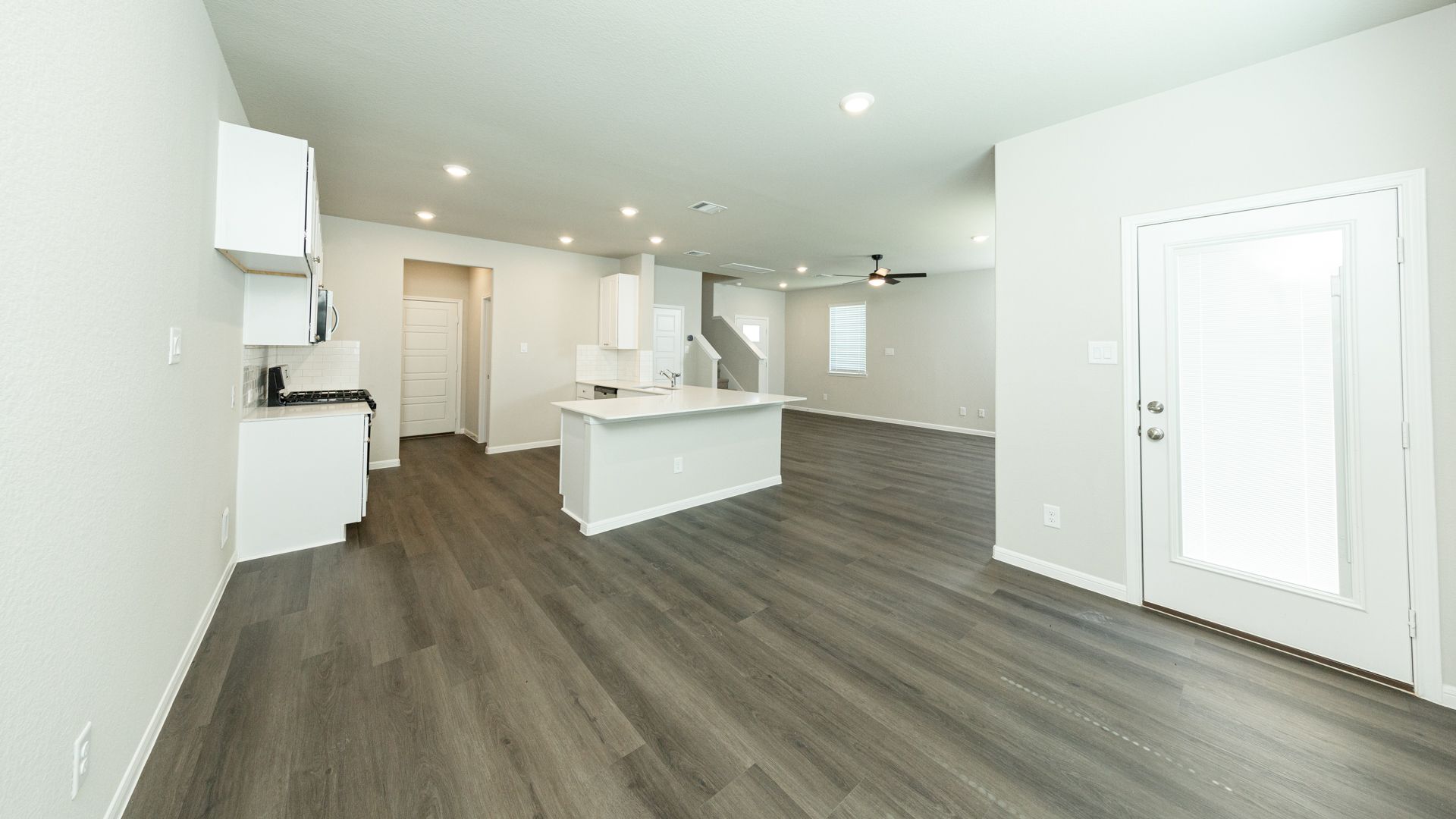 Dining Area to Kitchen and Family Room