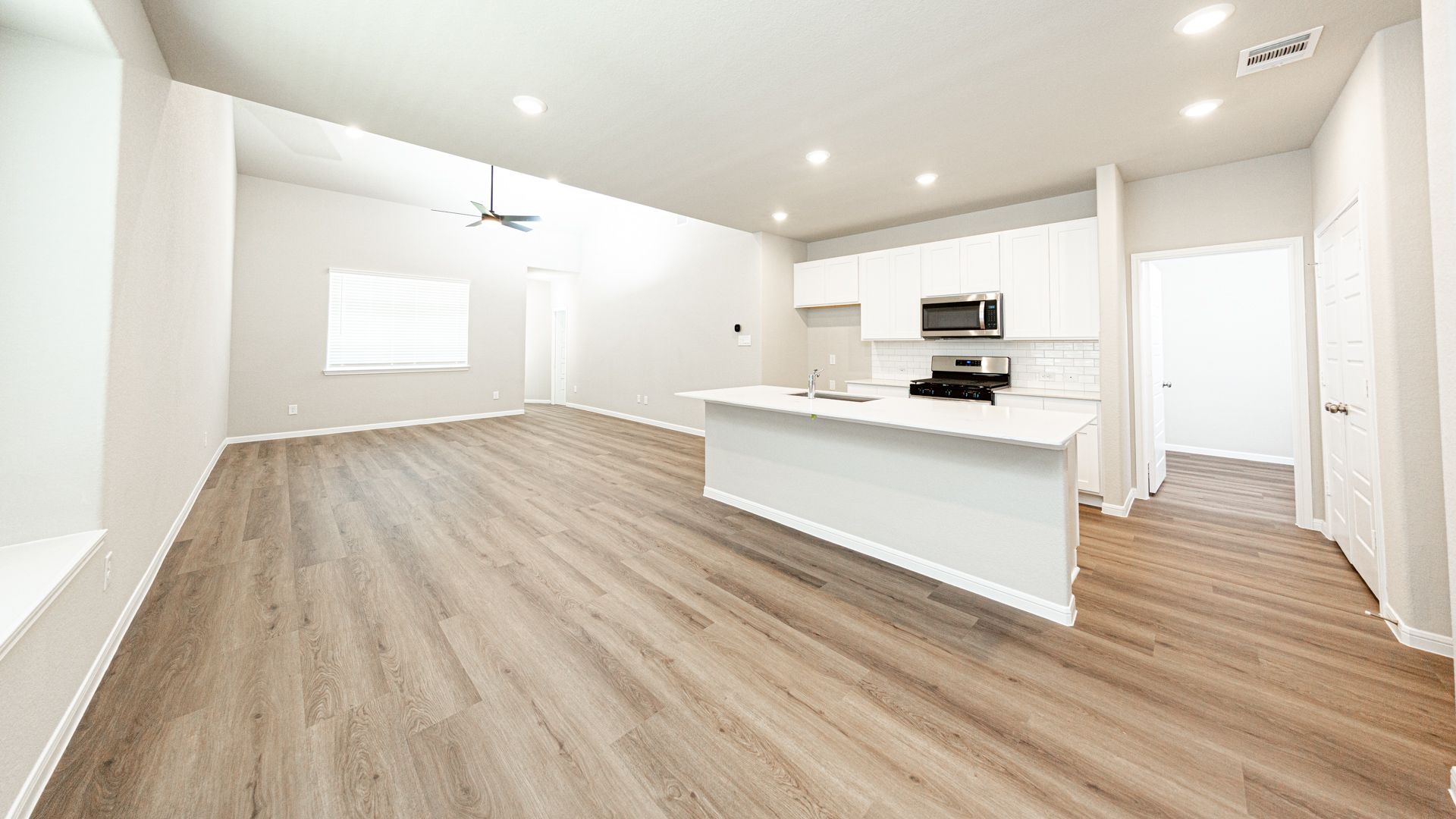 Dining Area to Kitchen and Family Room