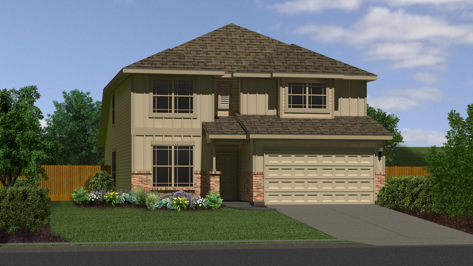 The Ellington Plan at Cinco Lakes in San Antonio, TX by Legend Homes