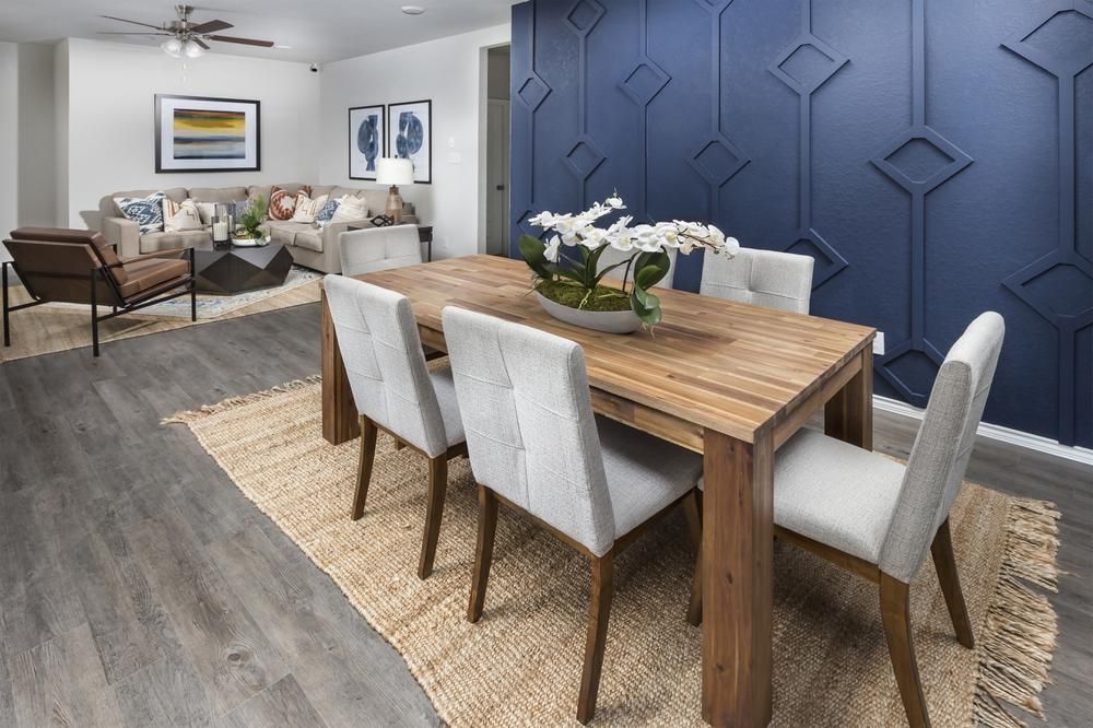 Dauer Ranch Model Home Dining and Family Room