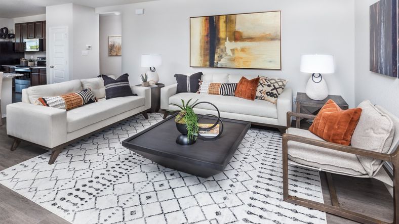 Applewhite Meadows Model Home Family Room