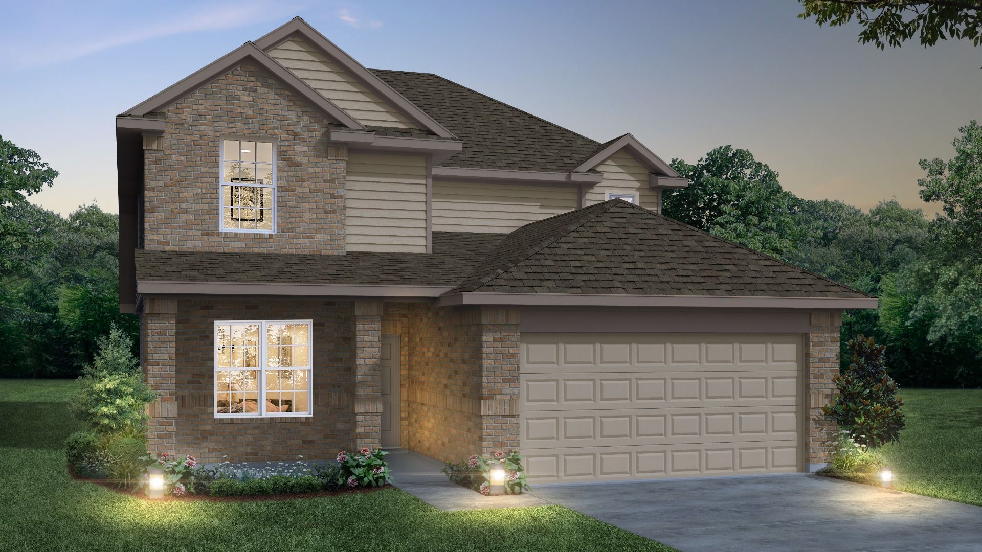 The Salerno Plan at Deer Creek in Fort Worth, TX by Legend Homes