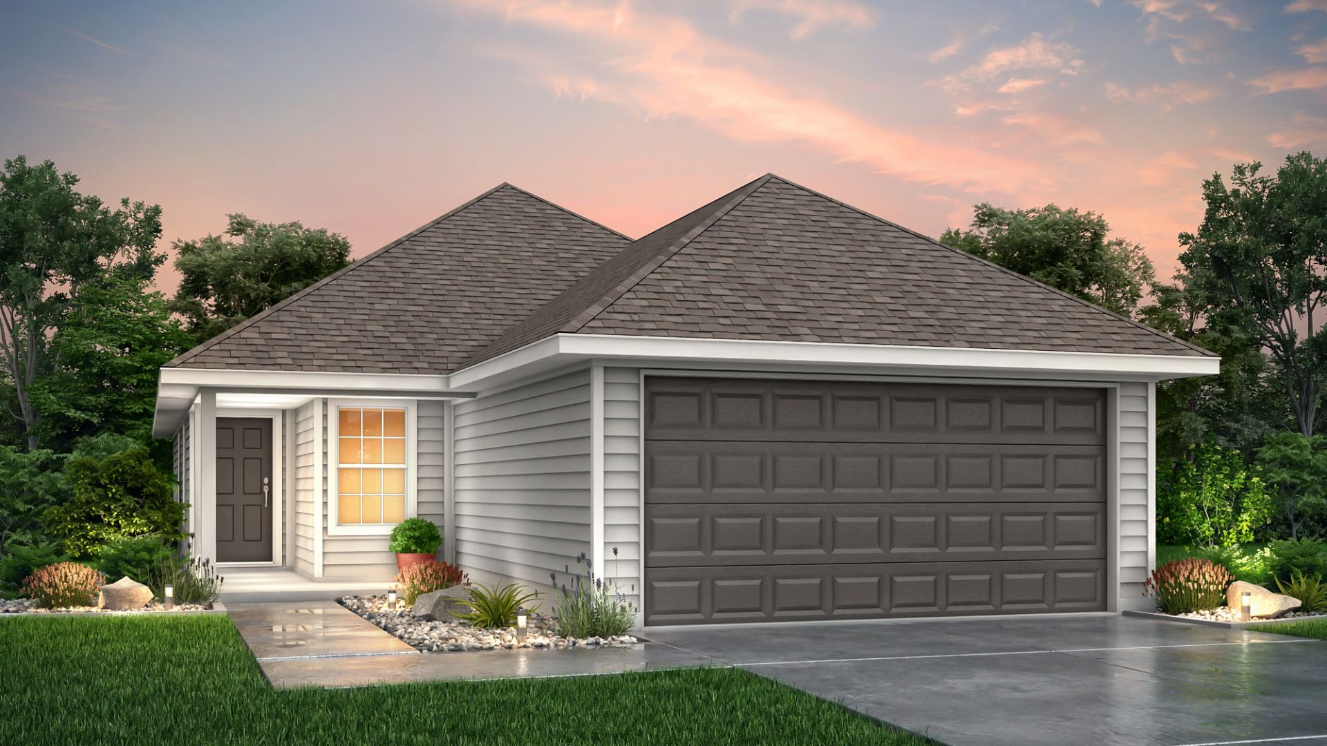 The White Oak Plan at Dauer Ranch in New Braunfels, TX by Legend Homes