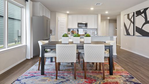 Swenson Heights Model Home Dining and Kitchen