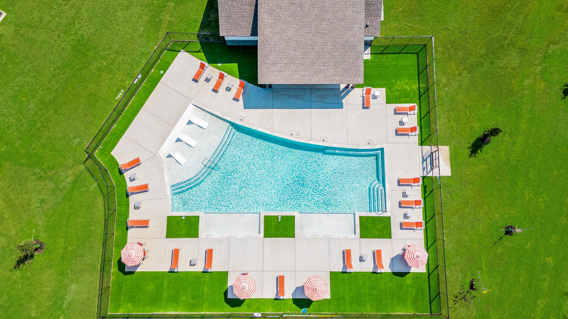 Applewhite Meadows Pool Aerial