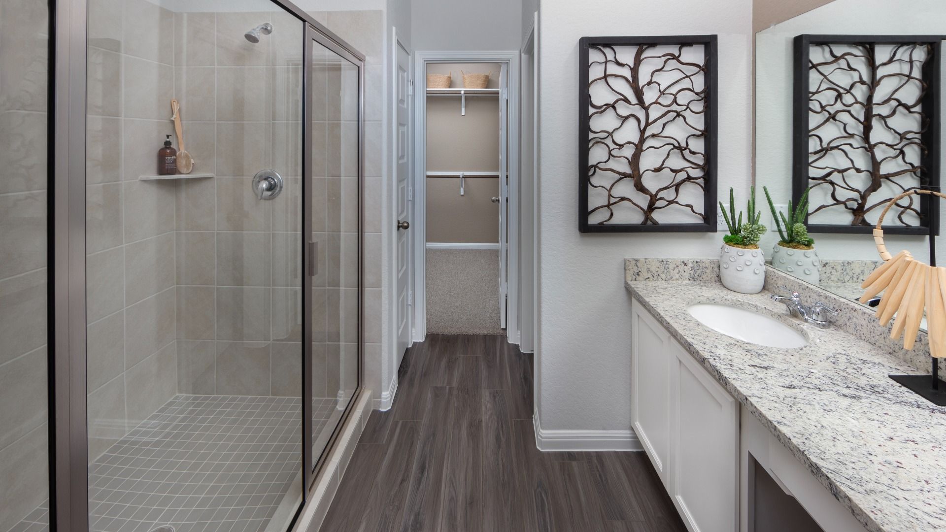 Hunters Ranch Model Home Primary Bathroom