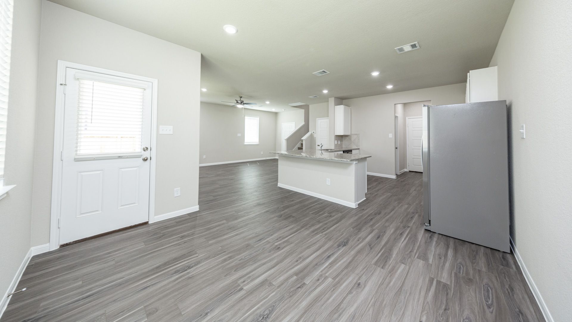 Dining Area to Kitchen and Family Room