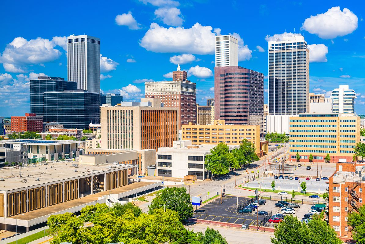 Tulsa Cityscape Skyline