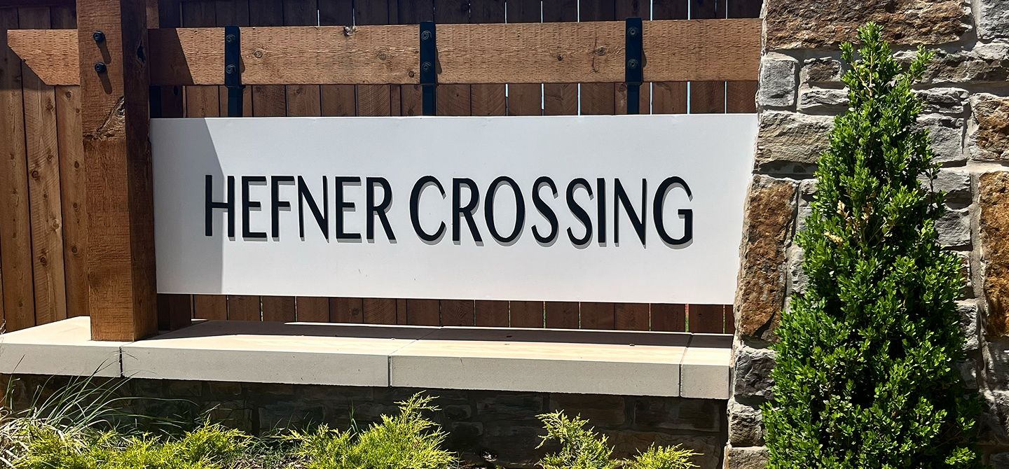 Hefner Crossing Amenities Monument