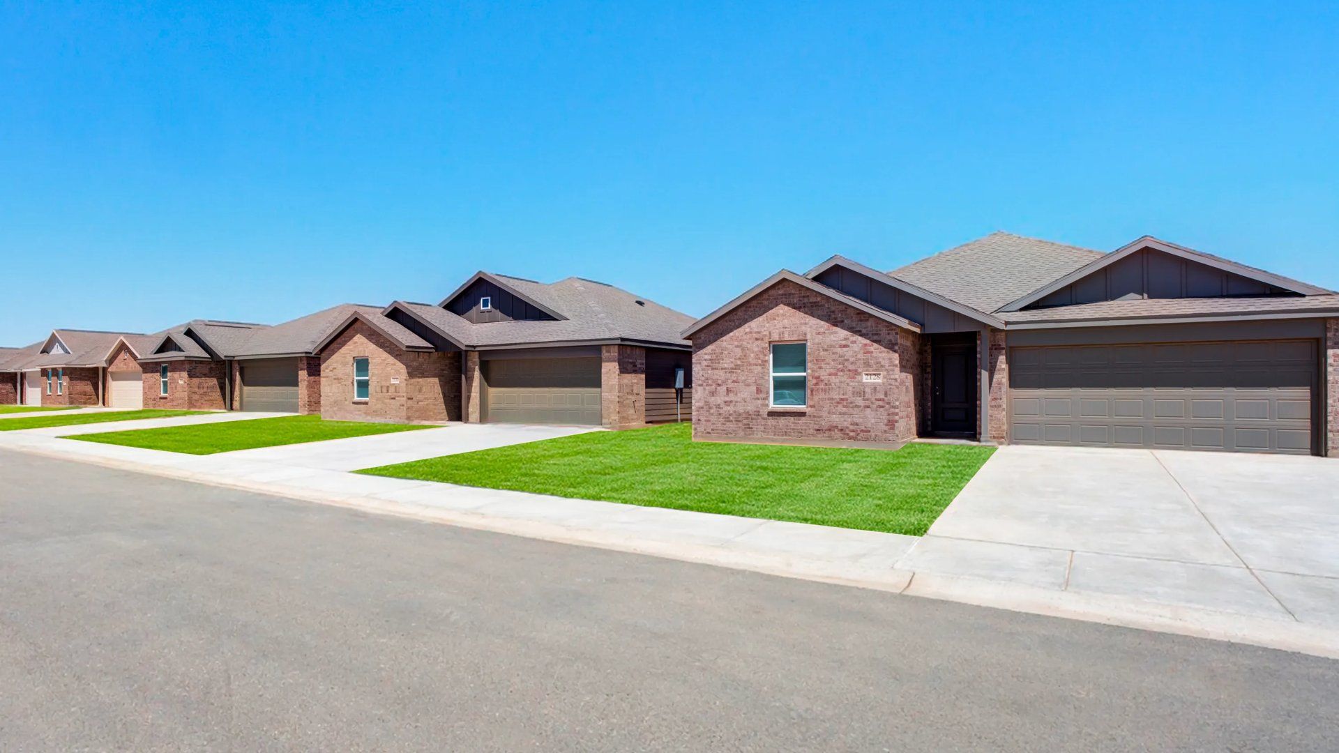 Neighborhood home streetscape