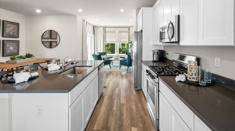 LVP flooring in kitchen