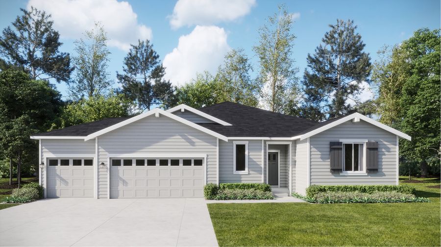 Benton 3-car floor plan