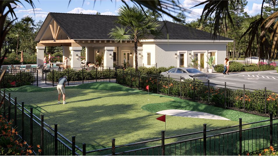 Whitmore Estates Amenity Clubhouse Exterior Putting Green 6of6 9 2 25