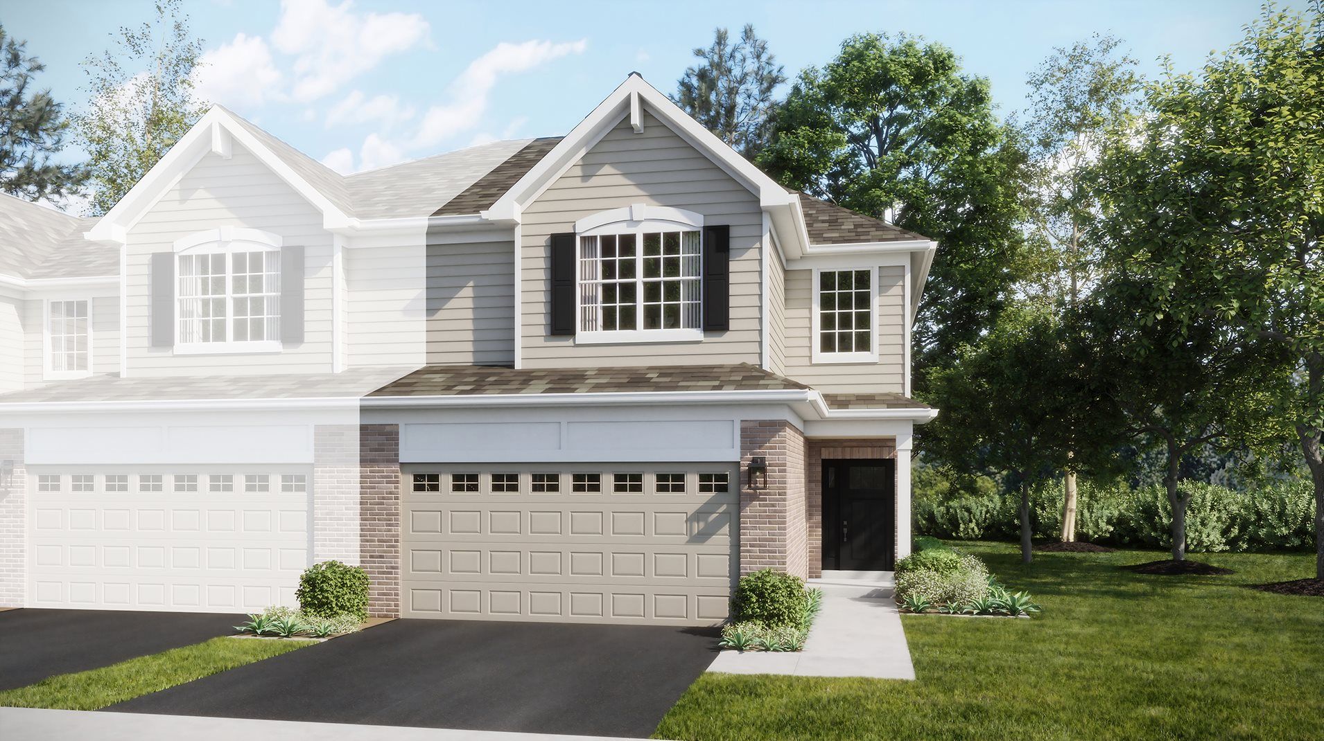 Charlotte - Algonquin Meadows - Traditional Townhomes: Algonquin, Illinois - Lennar