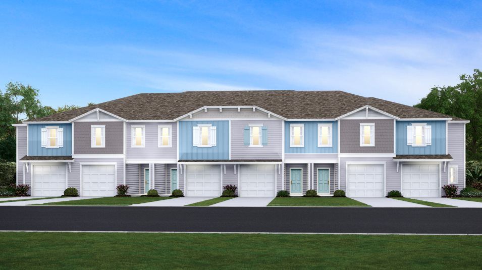 Exterior with decorative shutters, exposed bracket